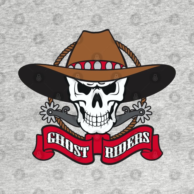 Ghost Riders Baseball Logo by DavesTees